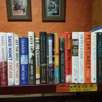 Shelf of new books