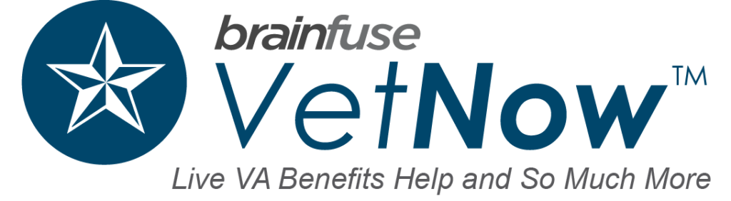 brainfuse VetNow Logo Live VA Benefits Help and so much more. Click to visit VetNow.
