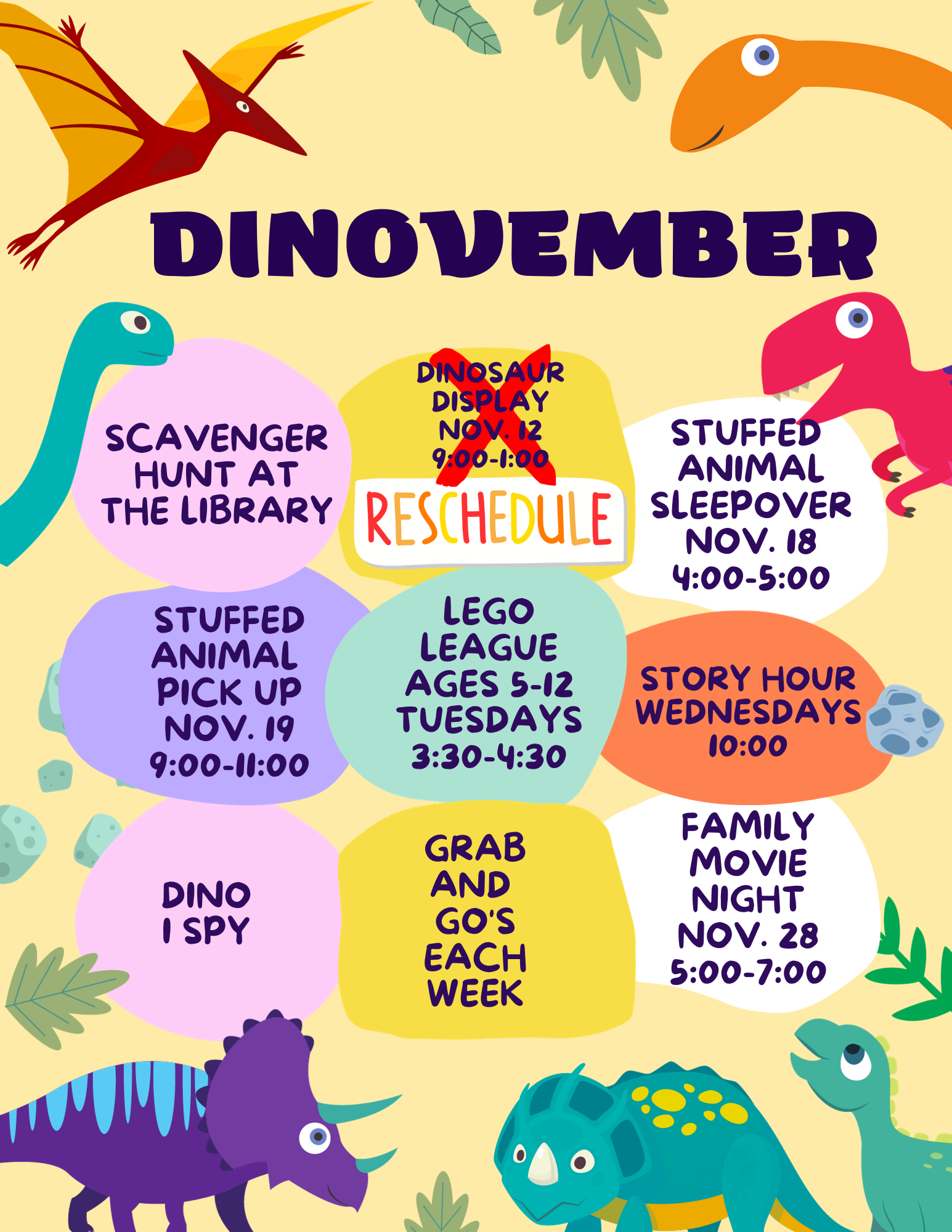 Dinovember events