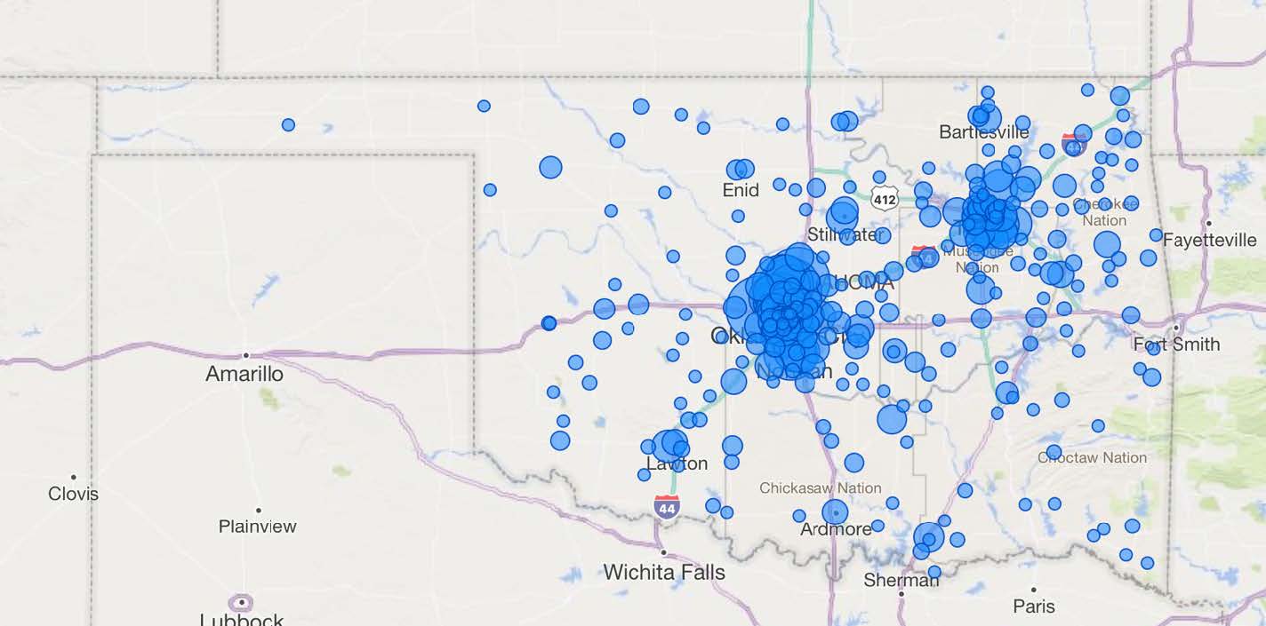 Heat map of places where people have completed the Google AI Essentials course.